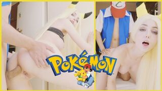 Pokemon. Ash fucks Pikachu in sweet anal and cum inside