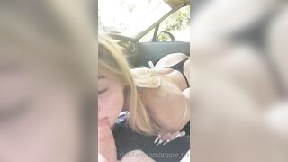 Trippie Bri Sex Blowjob in Bentley Onlyfans Video